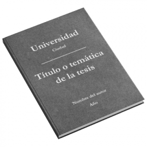 Imprimir Tesis Doctoral - 【Presupuesto Sin Compromiso】